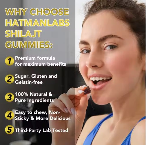 Himalayan Shilajit Harz Extrakt Ergänzung Boost Energy Immun Support Original Shilajit Gummies